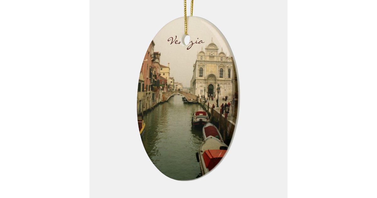 canal of venice christmas tree ornament zazzle canal of venice christmas tree ornament zazzle
