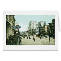 Canal Street, New Orleans, LA Greeting Card