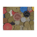 Canal Zone Tokens Collage Postcard