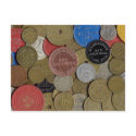 Canal Zone Tokens Collage Postcard