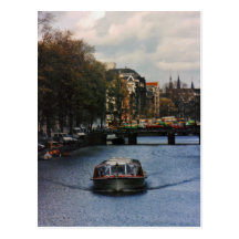 Canalboat Postcard