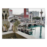 Canals Gondolas Bridges Las Vegas Card