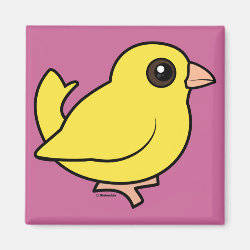 Domestic Canary Square Magnet