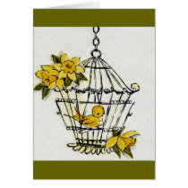 Canary and Dafodills Cards