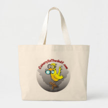 Canary in the Gulf Canvas Bags