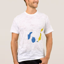 Canary Islands flag map t-shirts