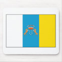 Canary Islands Flag Mousepad by FlagTshirts Canary Islands Flag Mousepad