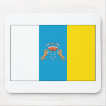 Canary Islands Flag Mousepad by FlagTshirts Canary Islands Flag Mousepad