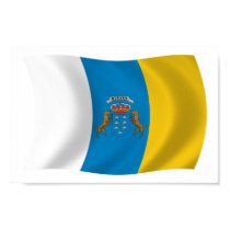 Canary Islands Flag Poster Print