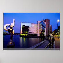 Canary Wharf at sunset Print
