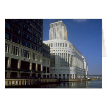 Canary Wharf building, London, England, U.K. Greeting Cards
