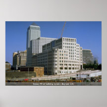 Canary Wharf building, London, England, U.K. Poster