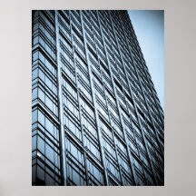 Canary Wharf London Abstract Poster