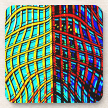Canary Wharf London Art Drink Coaster