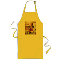 Canary yellow retro apron