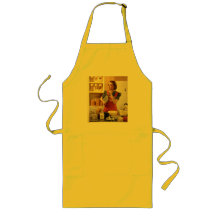 Canary yellow retro apron