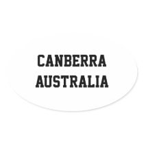 Canberra Australia oval stickers