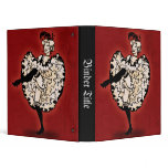 Cancan Dancer Vinyl Binder