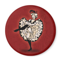 Cancan Dancer Magnets