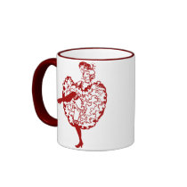 Cancan Dancer Mugs