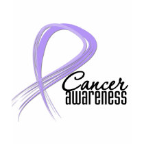 Cancer Awareness Grunge Lavender Ribbon t-shirts
