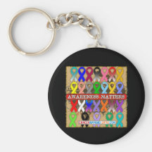 Cancer Awareness Matters - Awareness Ribbons Key Chains