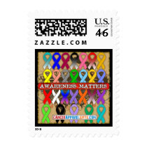 Cancer Awareness Matters - Awareness Ribbons Stamps
