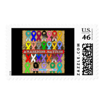Cancer Awareness Matters - Awareness Ribbons Stamp