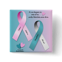 Cancer Awareness Pin buttons by stellerangel Cancer Awareness Pin buttons