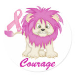 Cancer Awareness -Tracy's Lion by SRF Round Sticker