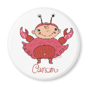 Cancer Baby in Pink magnet