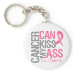 Cancer Can Kiss My Ass - Breast Cancer Survivor Key Chain