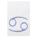 Cancer. Cancerian Zodiac Astrological Sign. Blue flyers