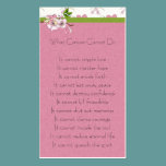 Cancer Cannot Do Card business cards