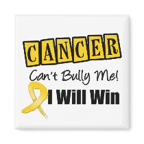 Cancer Can't Bully Me I Will Win - Neuroblastoma Refrigerator Magnet