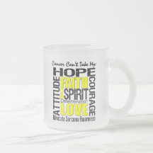Cancer Can't Take My Hope Collage Sarcoma Coffee Mugs