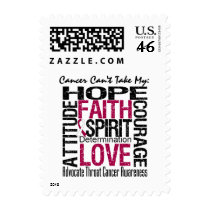 Cancer Can't Take My Hope Collage Throat Cancer Stamp
