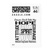 Cancer Can't Take My Hope Lung Cancer Postage Stamp