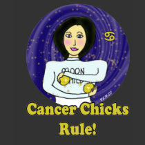 Cancer Chicks Rule (Zodiac) t-shirts by Victoreeah Cancer Chicks Rule (Zodiac) t-shirts