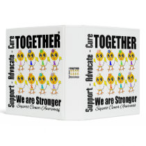 Cancer Chicks Together We Are Stronger Binder by chicktshirts Cancer Chicks Together We Are Stronger Binder