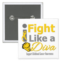 Cáncer de la niñez que lucho como una diva pin