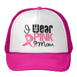 Cáncer de pecho llevo la cinta rosada para mi mamá gorros  