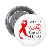 Cáncer de sangre llevo una cinta para mi héroe pins
