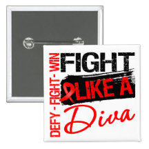 Cáncer de sangre - lucha como una diva pins