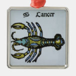 Cáncer del vintage, cangrejo; Muestras antiguas de Adornos De Navidad