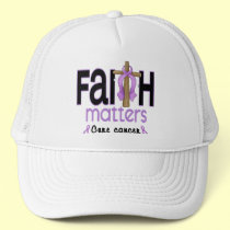 Cancer Faith Matters Cross 1 hats by awarenessgifts Cancer Faith Matters Cross 1 hats