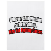 Cancer Fighting Quote Flyer Design