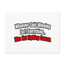 Cancer Fighting Quote postcards