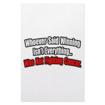 Cancer Fighting Quote Stationery Paper