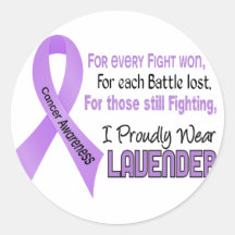 Cancer For Every…..I Proudly Wear Lavender 1 Sticker